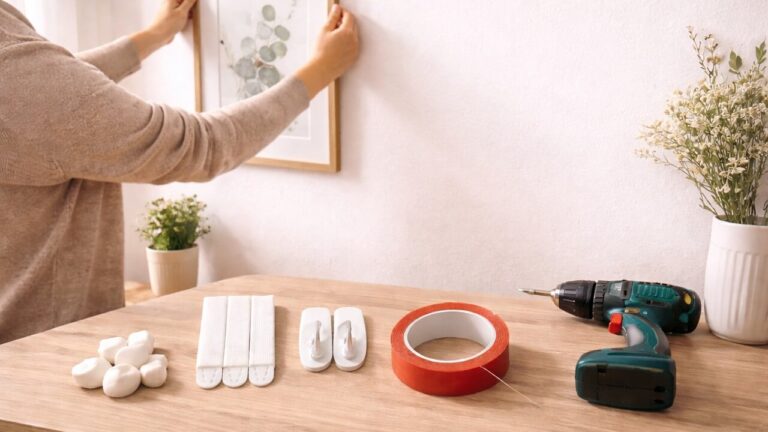 Kako okačiti slike na zid bez eksera i bušenja?